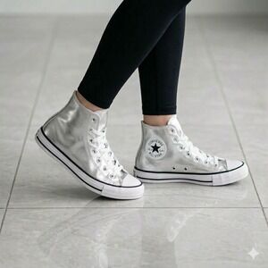 Converse Chuck Taylor All Star Hi Metallic Granite A14875C Women's 8 Men's 6 NEW